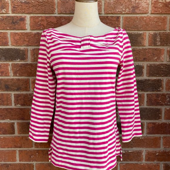 【Kate Spade】Wheaton striped bow top - size Medium - Picture 1 of 6